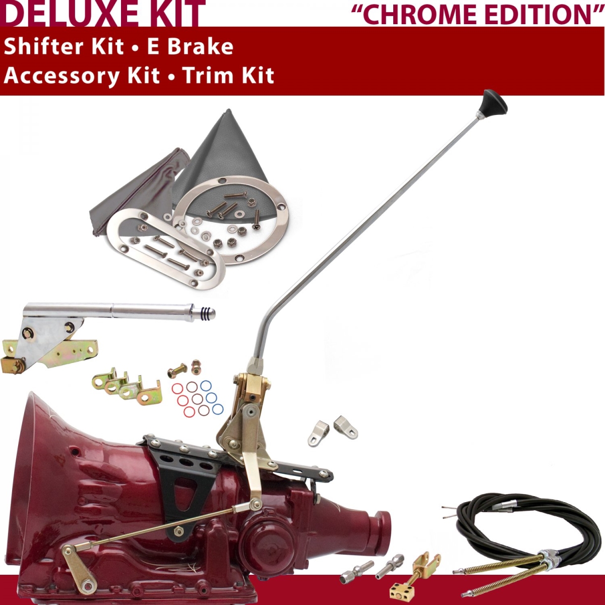 Picture of American Shifter 373494 700R4 Shifter Kit 16 in. E Brake Cable Clevis Trim Kit for CF7DF
