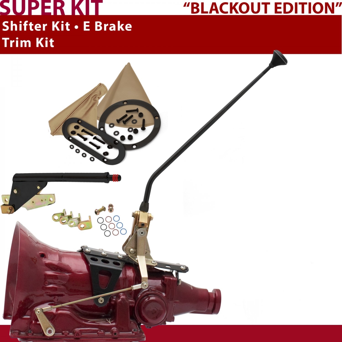 Picture of American Shifter 373154 TH400 Shifter Kit 16 in. E Brake Trim Kit for CF68C