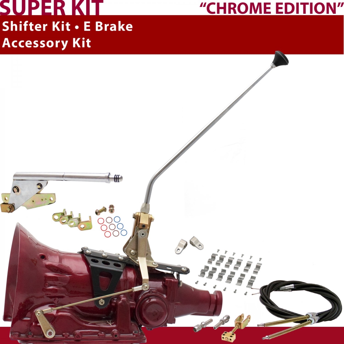 Picture of American Shifter 373316 700R4 Shifter Kit 16 in. E Brake Cable Clamp Clevis for CF72E