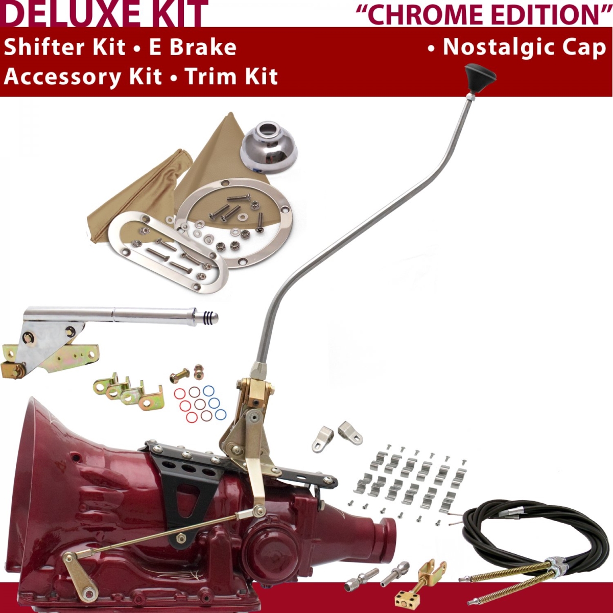 American Shifter 433213 FMX Shifter Kit Chrome 23 in. Swan E Brake Cable Clamp Clevis Trim Kit for DE026 -  American Shifter Company
