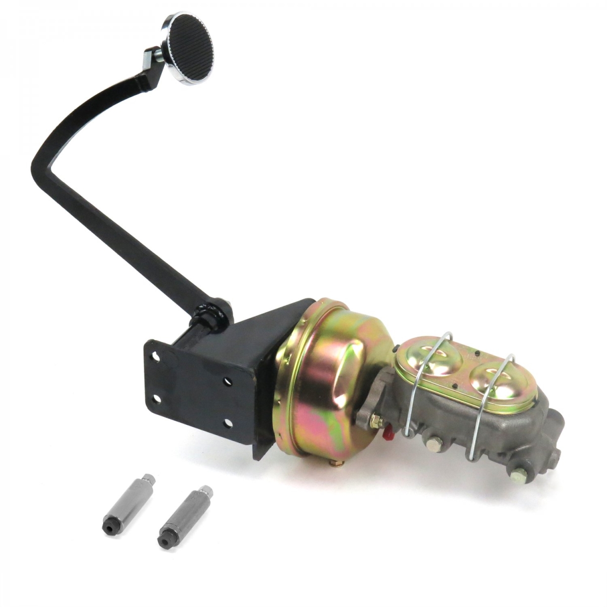 Picture of Helix Suspension Brakes & Steering 319909 28-31 Ford 7 in. Dual Brake Pedal Kit Drum & Drum 3 in. Chrome Pad