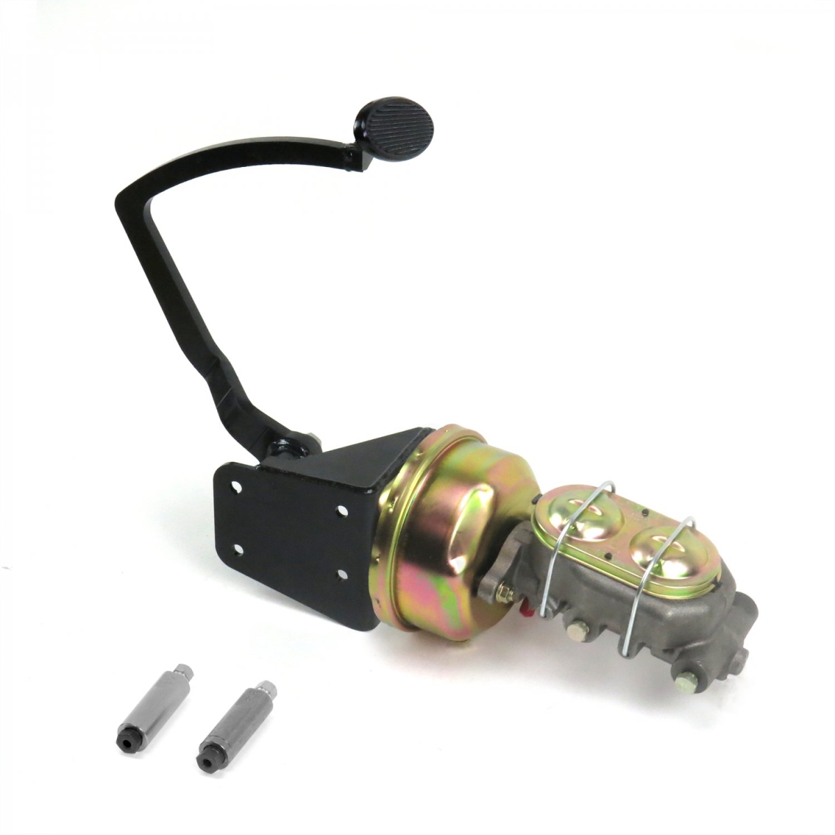 Picture of Helix Suspension Brakes & Steering 320030 32 Ford 8 in. Single Brake Pedal Kit Disc & Drum Small Oval Black Pad