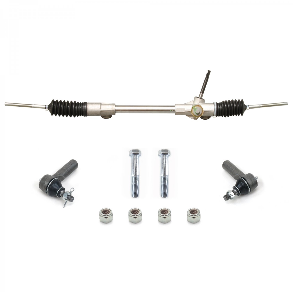 Mustang II Manual Steering Rack & Pinion with Tie Rod Ends & Hardware