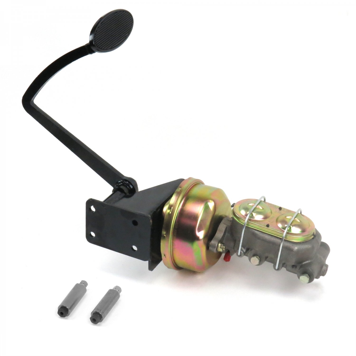 Picture of Helix Suspension Brakes & Steering 319865 28-31 Ford 7 in. Dual Brake Pedal Kit Disc & Drum Large Oval Black Pad