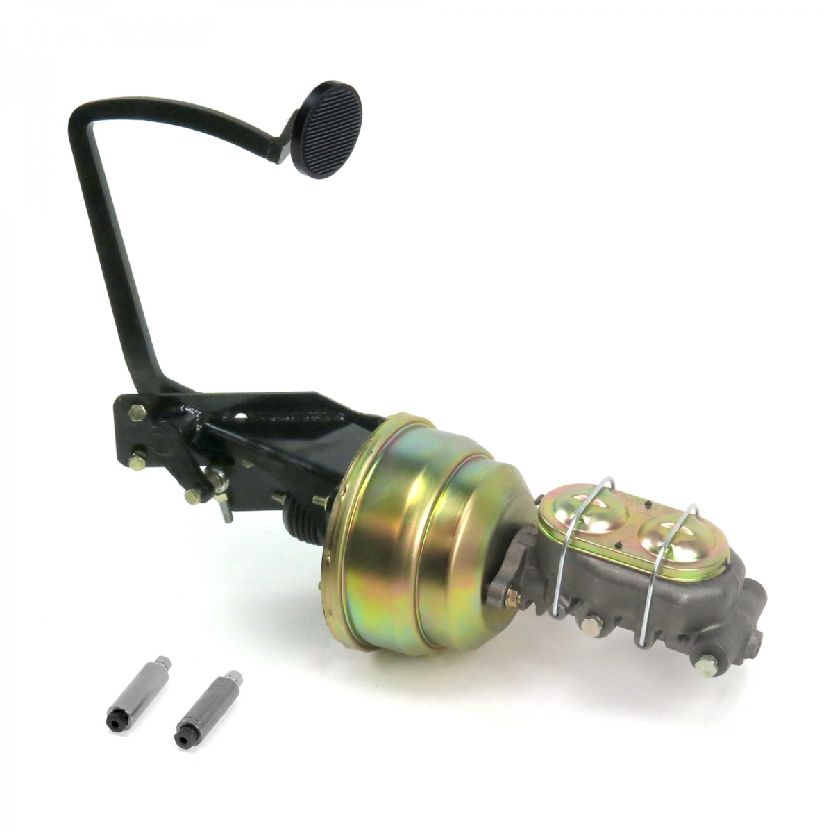 Picture of Helix Suspension Brakes & Steering 320258 35-40 Ford OEM X 7 in. Dual Brake Pedal Kit Disc & Disc 3 in. Black Pad