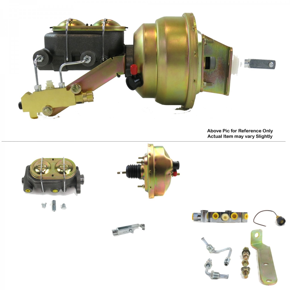 1968-1974 Chevy Nova Firewall Mount Power 8 in. Single Brake Booster Kit LS Disc & Disc