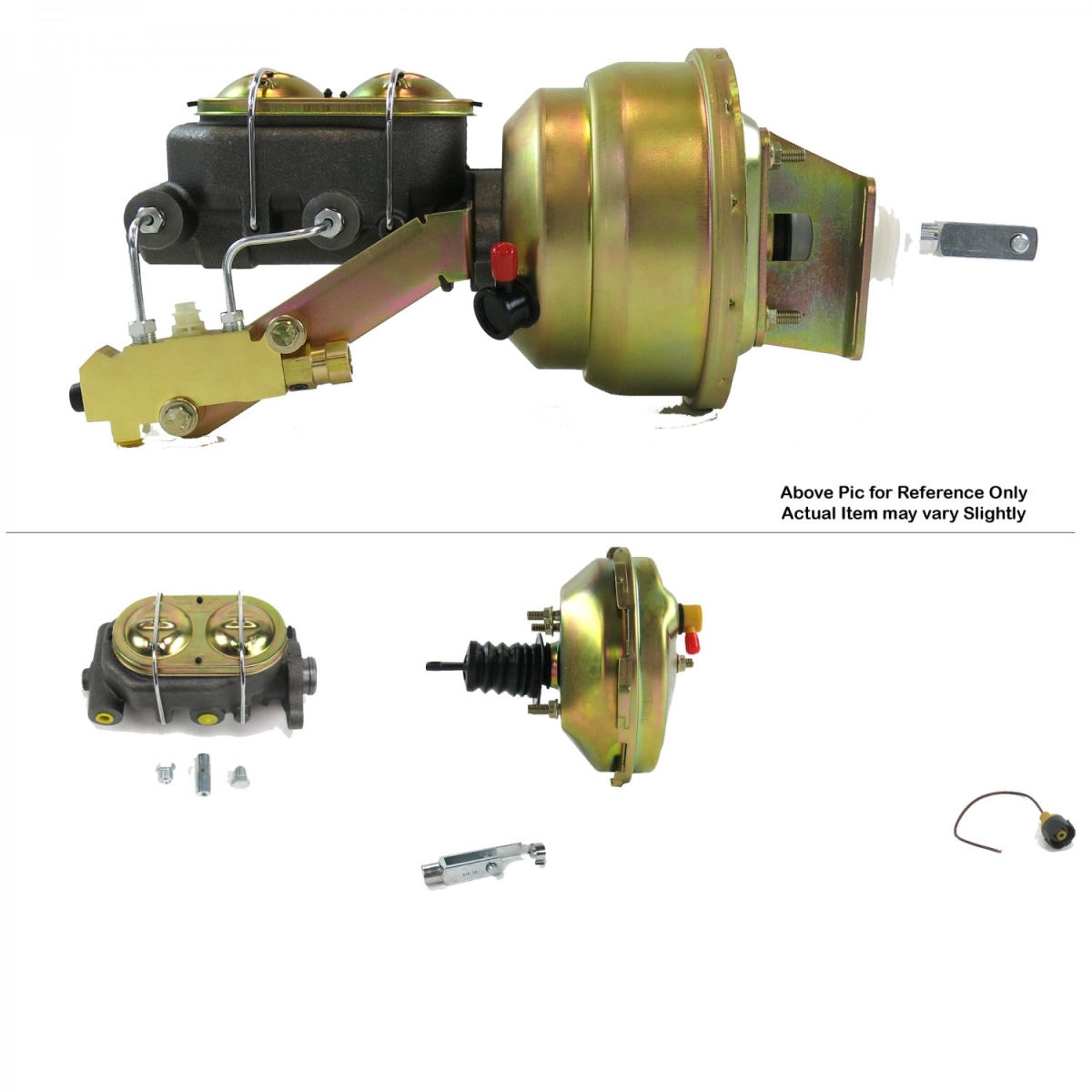 1968-1974 Chevy Nova Firewall Mount Power 9 in. Single Brake Booster Kit Disc & Drum