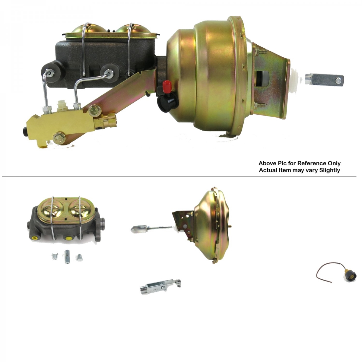 1968-1974 Chevy Nova Firewall Mount Power 11 in. Single Brake Booster Kit Disc & Drum