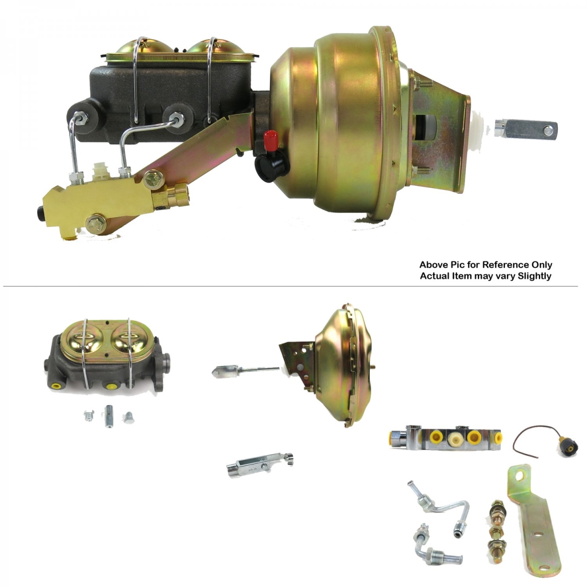 1968-1974 Chevy Nova Firewall Mount Power 11 in. Single Brake Booster Kit LS Disc & Disc