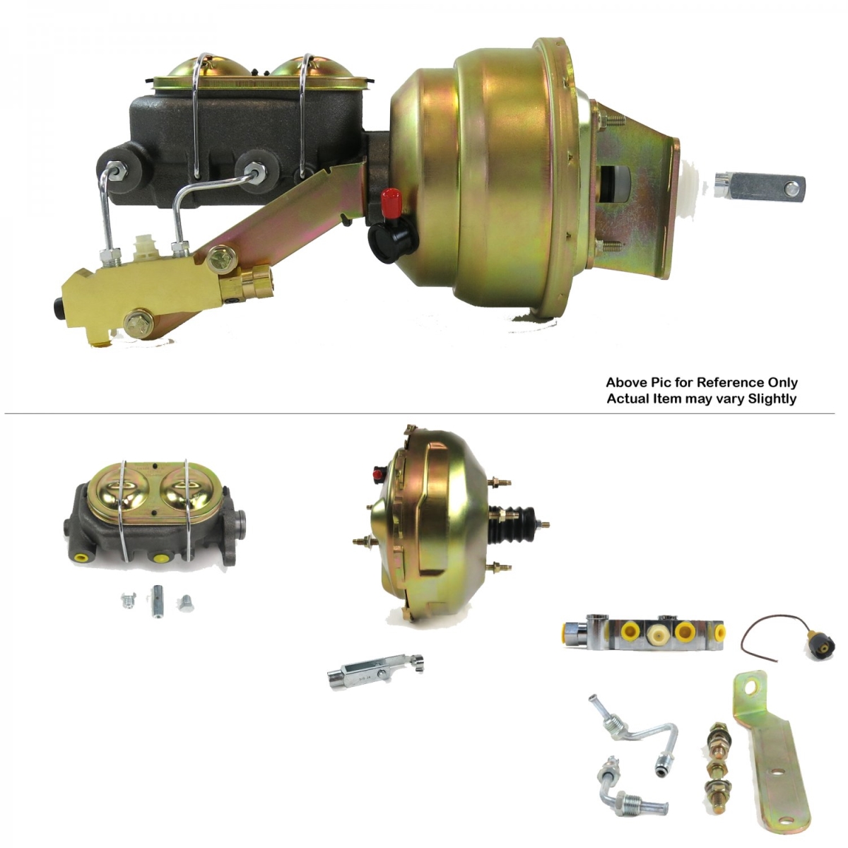 1968-1974 Chevy Nova Firewall Mount Power 11 in. Dual Brake Booster Kit LS Disc & Disc