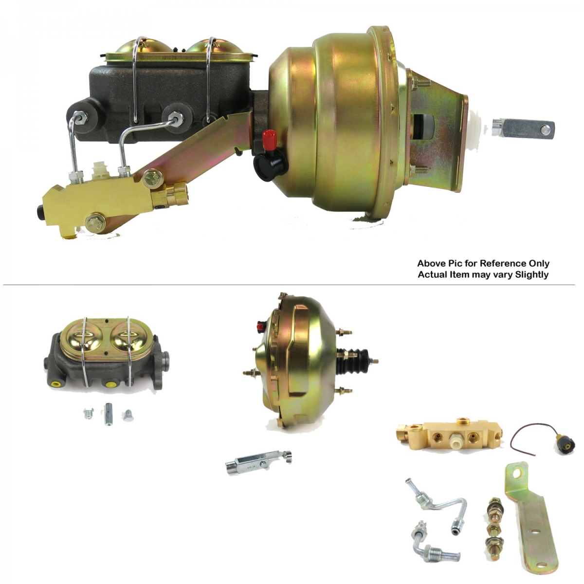 1968-1974 Chevy Nova Firewall Mount Power 11 in. Dual Brake Booster Kit LS Disc & Drum