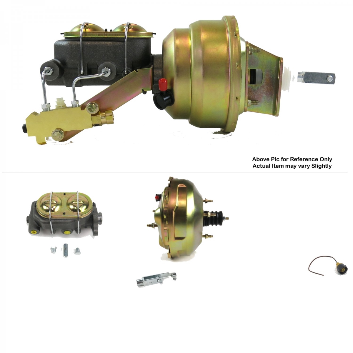 1968-1974 Chevy Nova Firewall Mount Power 11 in. Dual Brake Booster Kit Disc & Drum