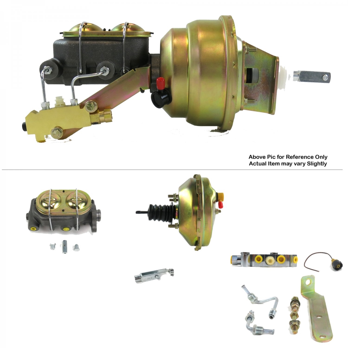 1967-1969 Chevy Camaro Firewall Mount Power 9 in. Single Brake Booster Kit LS Disc & Disc