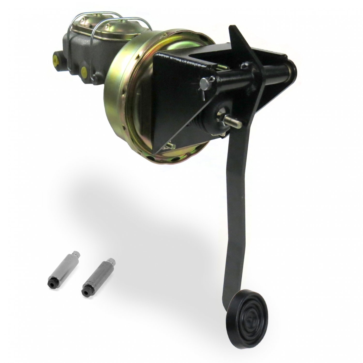 Universal Firewall 9 in. Single Brake Pedal Kit Adjustable Disc & Drum 3 in. Rubber Pad