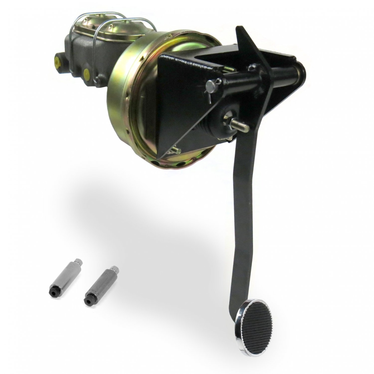 Universal Firewall 9 in. Single Brake Pedal Kit Adjustable Disc & Disc 3 in. Chrome Pad