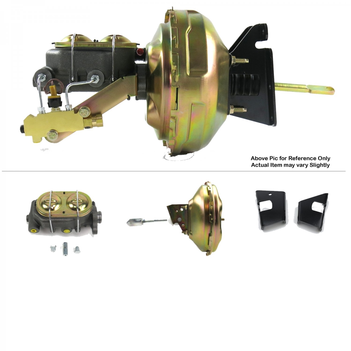 1973-1977 Chevy Chevelle Firewall Mount Power 11 in. Single Brake Booster Kit Disc & Drum