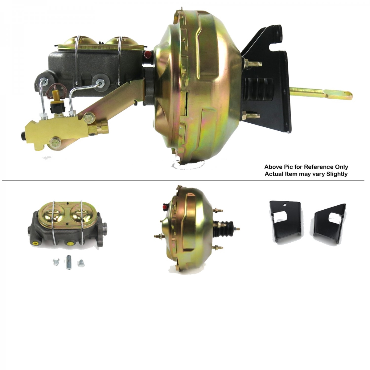 1973-1977 Chevy Chevelle Firewall Mount Power 11 in. Dual Brake Booster Kit Disc & Drum