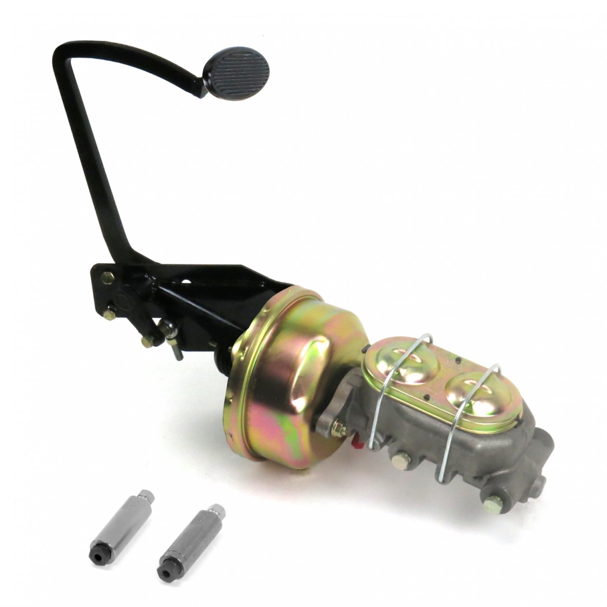 35-40 Ford OEM X 8 in. Single Brake Pedal Kit Drum & Drum Small Oval Black Pad