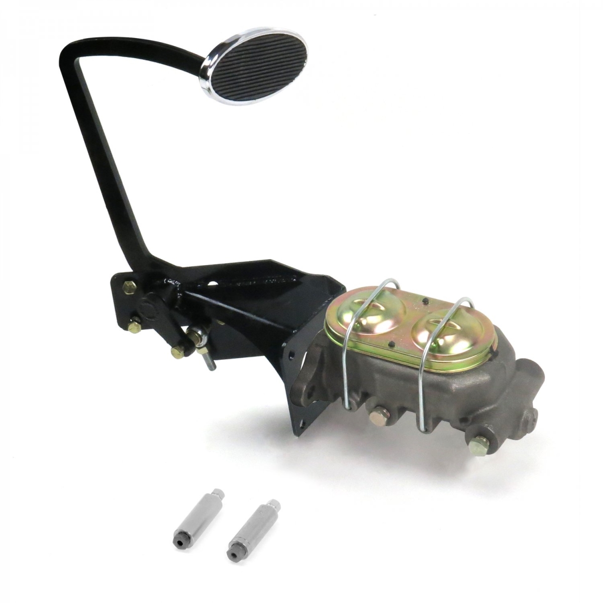 35-40 Ford OEM X Manual Brake Pedal Kit Disc & Disc Large Oval Chrome Pad