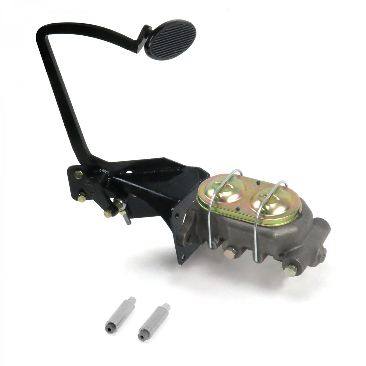 35-40 Ford OEM X Manual Brake Pedal Kit Disc & Drum Small Oval Black Pad
