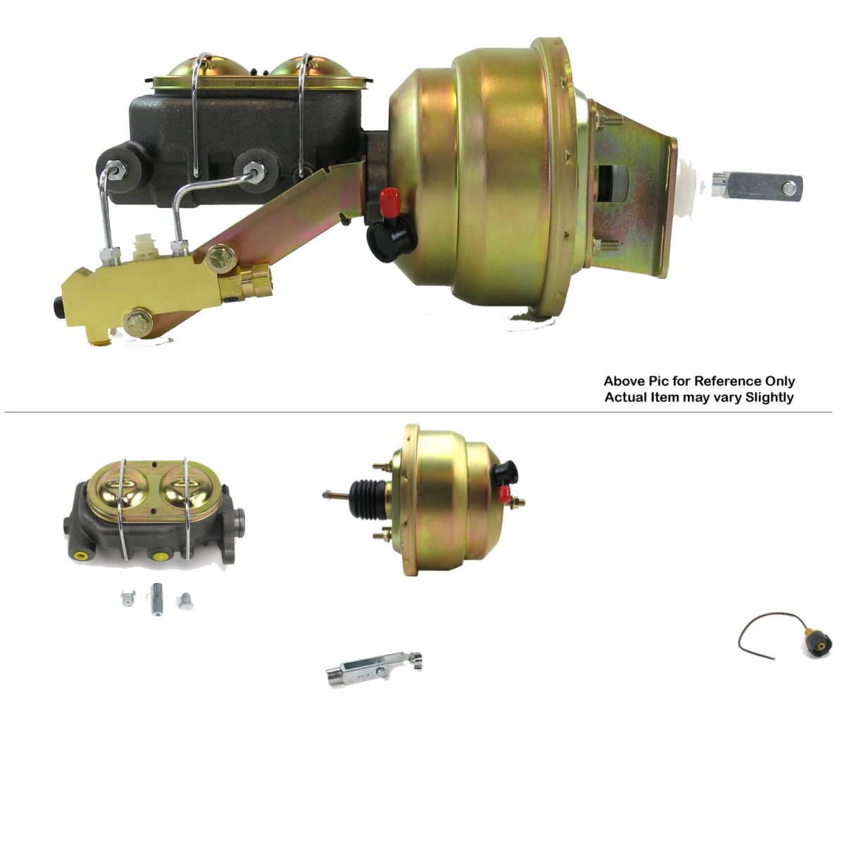 1964-1972 Chevy Chevelle Firewall Mount Power 8 in. Dual Brake Booster Kit Disc & Drum
