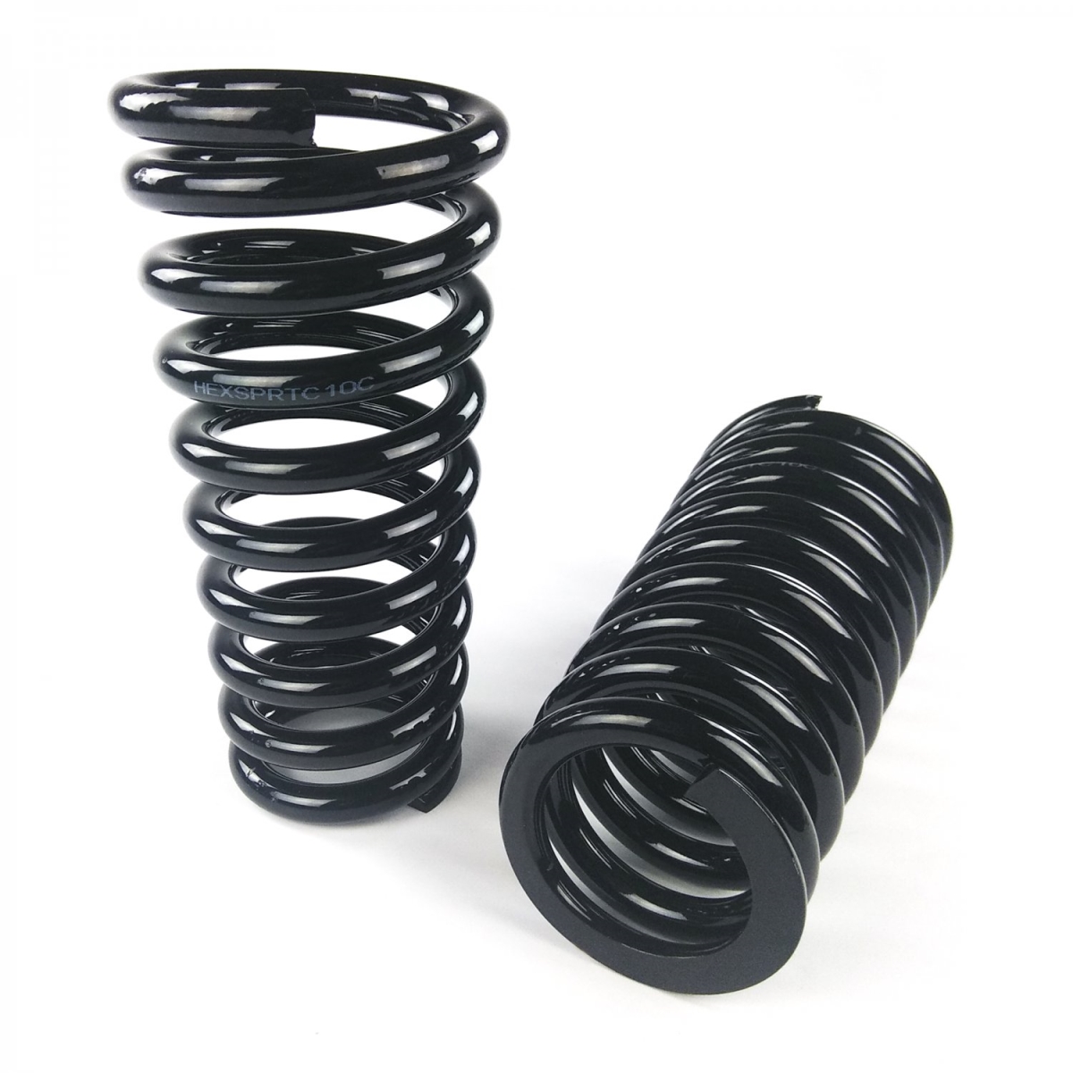 788285 Tapered Coilover Spring Set for GM - 10 in. 700 lbs 2.5 in. ID Flat x 3.5 in. ID Pigtail