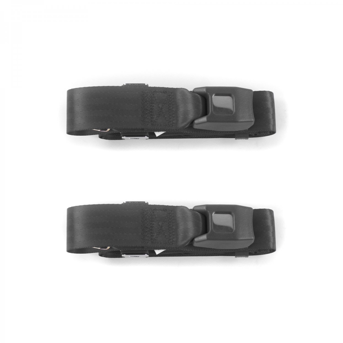 VW Type 3 Squareback Standard 2 Point Charcoal Lap Bucket Seat Belt Kit - 2 Belts