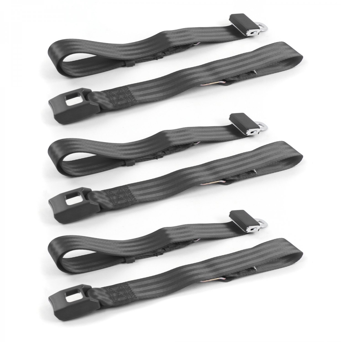 Camaro 1993-2002 Standard 2 Point Charcoal Lap Bench Seat Belt Kit - 3 Belts