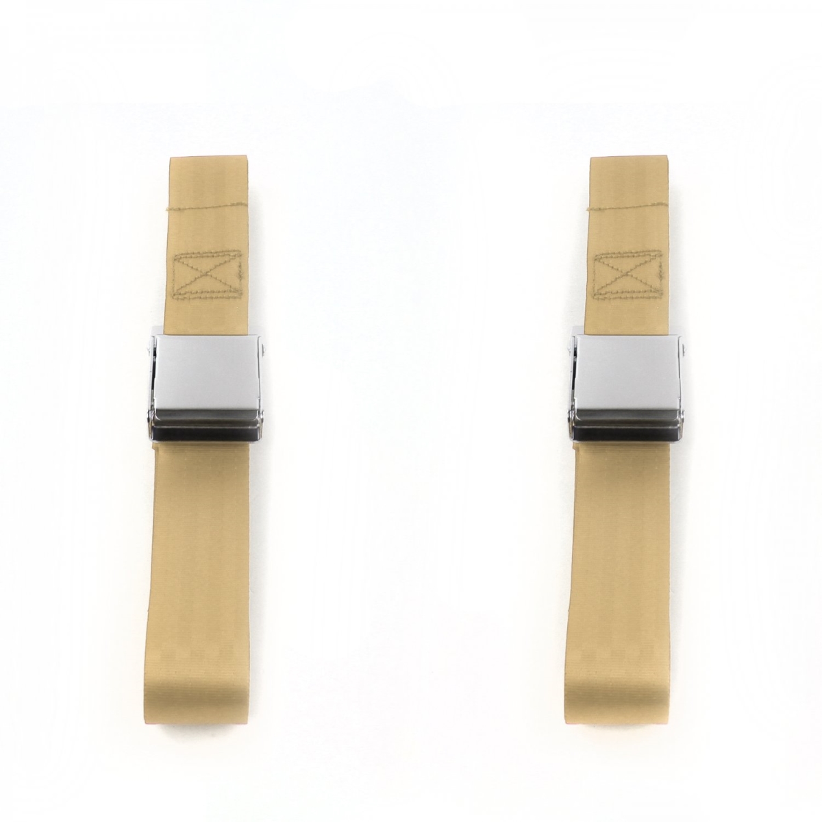 Ford Thunderbird 1980-1982 Airplane 2 Point Tan Lap Bucket Seat Belt Kit - 2 Belts