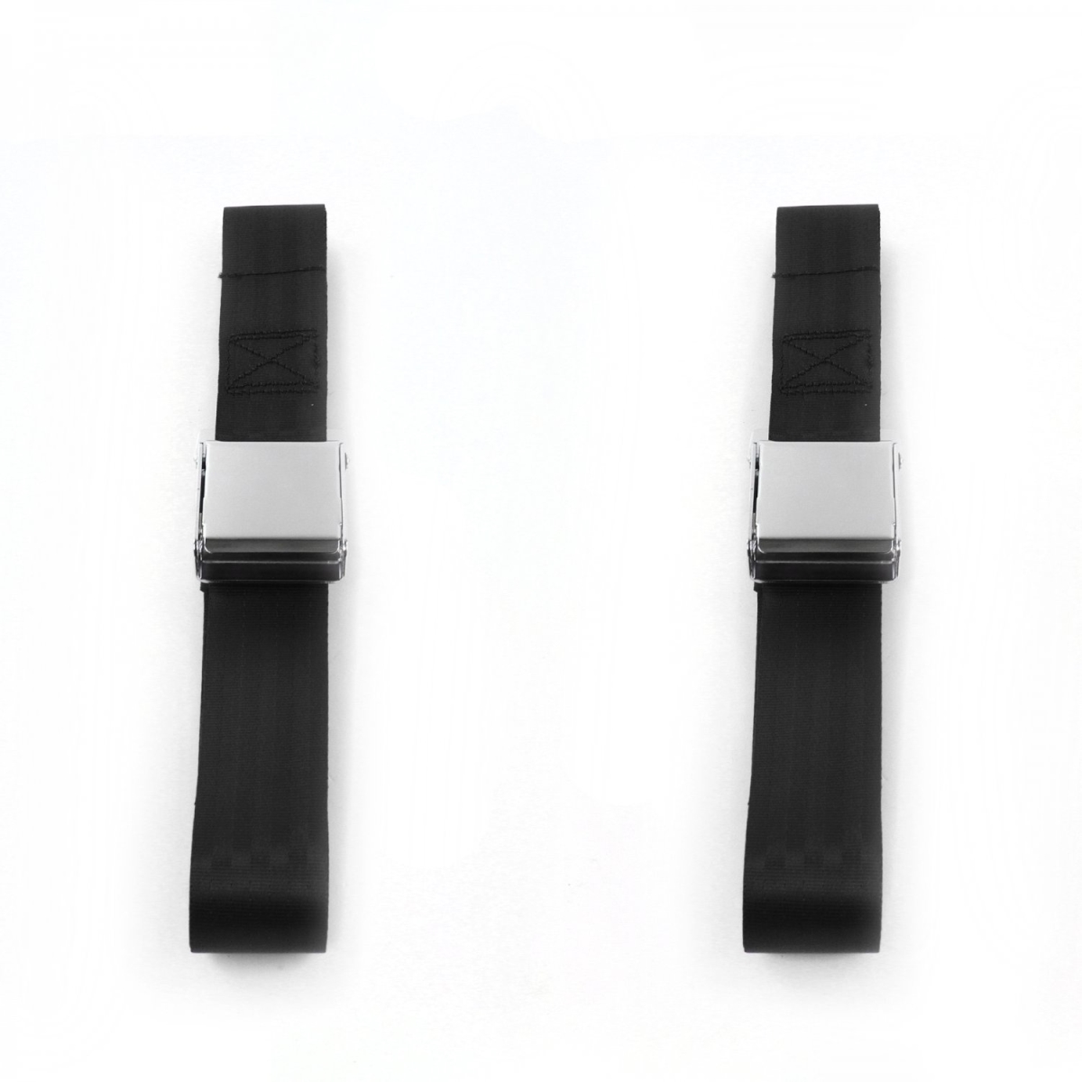Ford Thunderbird 1955-1957 Airplane 2 Point Black Lap Bucket Seat Belt Kit - 2 Belts