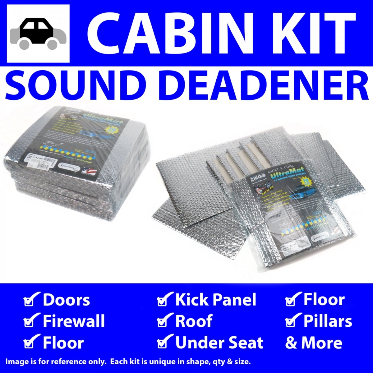 Heat & Sound Deadener for Ford Van 1992 Plus Cabin Kit 33957CM2