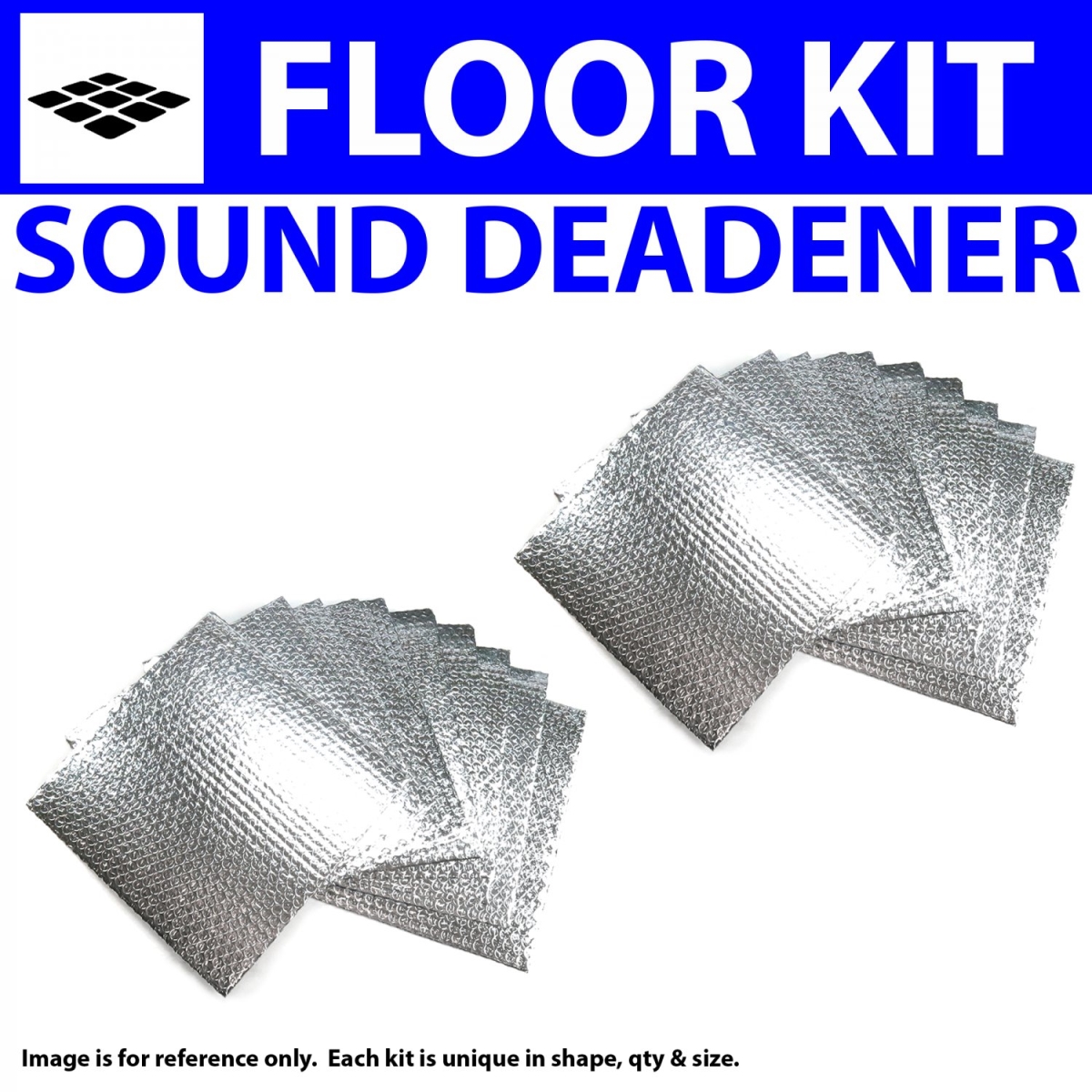 Heat & Sound Deadener for Volkswagen Type 4 1968-1974 Floor Kit 37908CM2