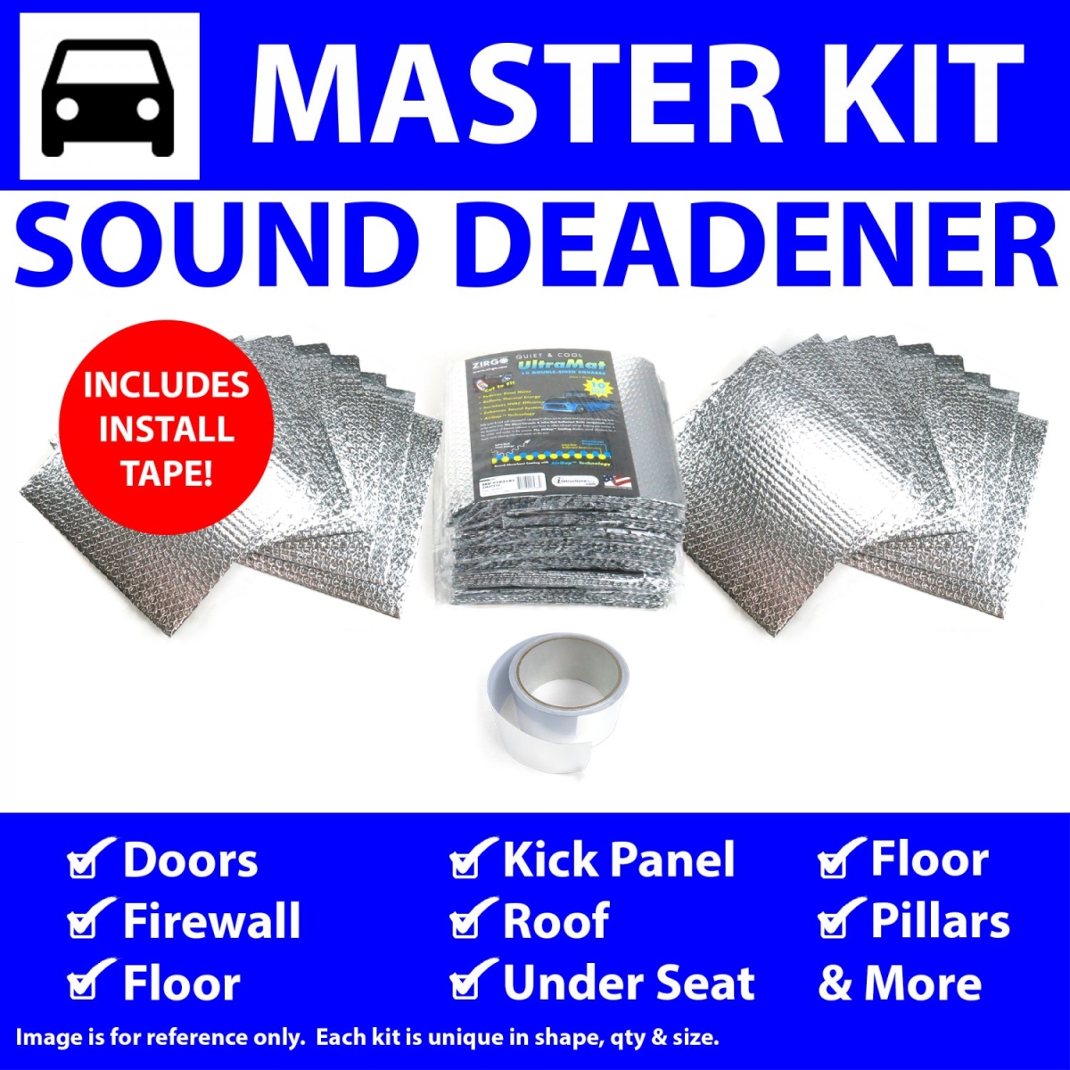 Heat & Sound Deadener for Ford Truck 1935-1941 Master Kit Plus Seam Tape 42978CM2