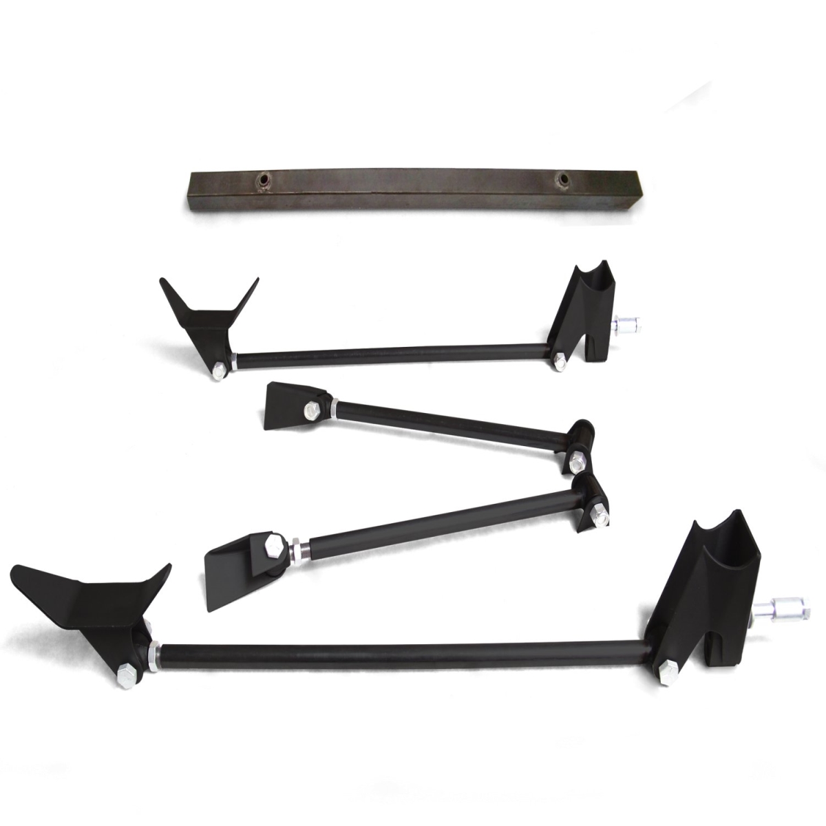 Heavy Duty Universal Triangulated Four Link Kit & Upper Shock Bar - No Shocks