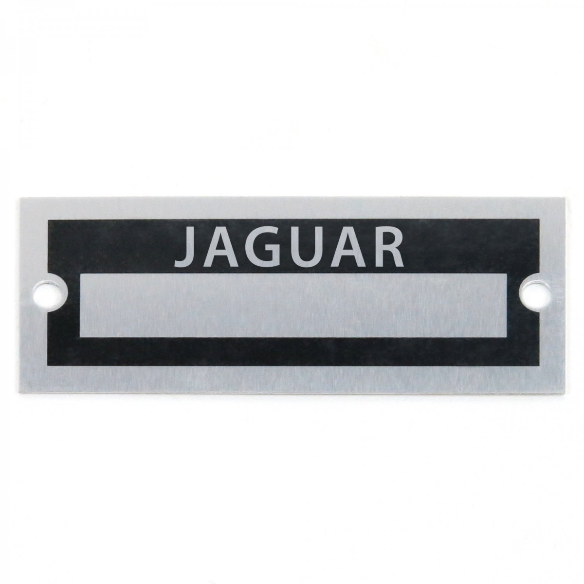 324002 Blank Data Vintage Style License Plate - Jaguar, Black & Silver -  Vintage Parts USA