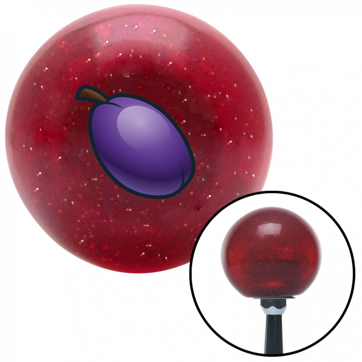 American Shifter 60136 Plum Red Metal Flake Shift Knob with M16 x 1.5 Insert Shifter Auto Manual Custom