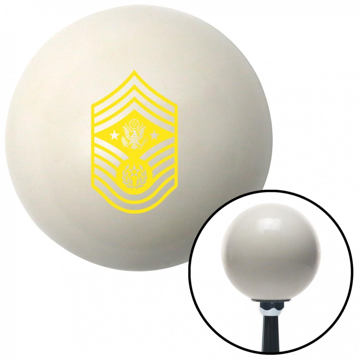 Yellow Chief Master Sergeant of the Air Force Ivory Shift Knob with M16 x 1.5 Insert Brody -  NewAlthlete, NE1640866