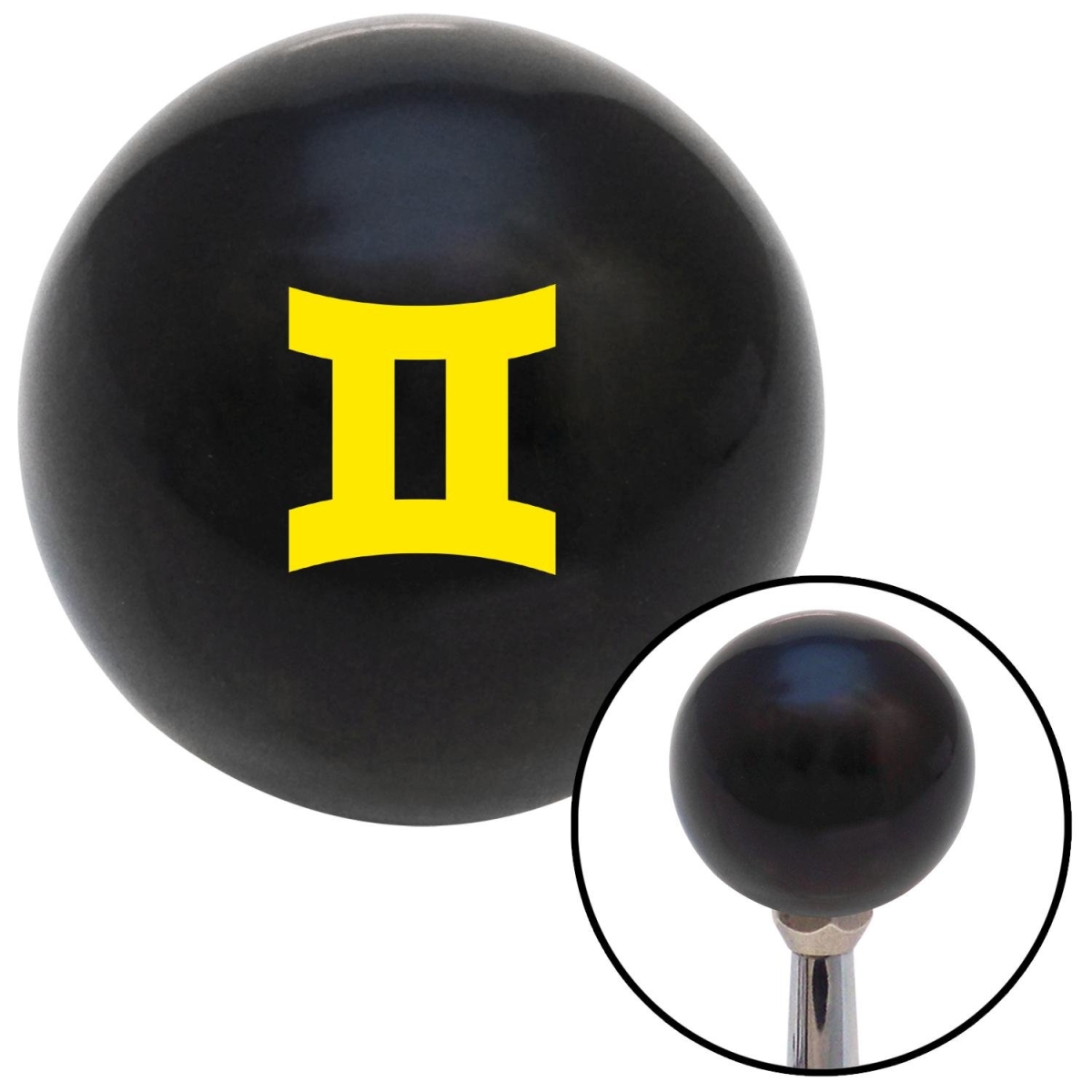 American Shifter 270432 Shift Knob (Company ASCSNX1591464 Yellow Gemini Black with M16 x 1.5 Insert)