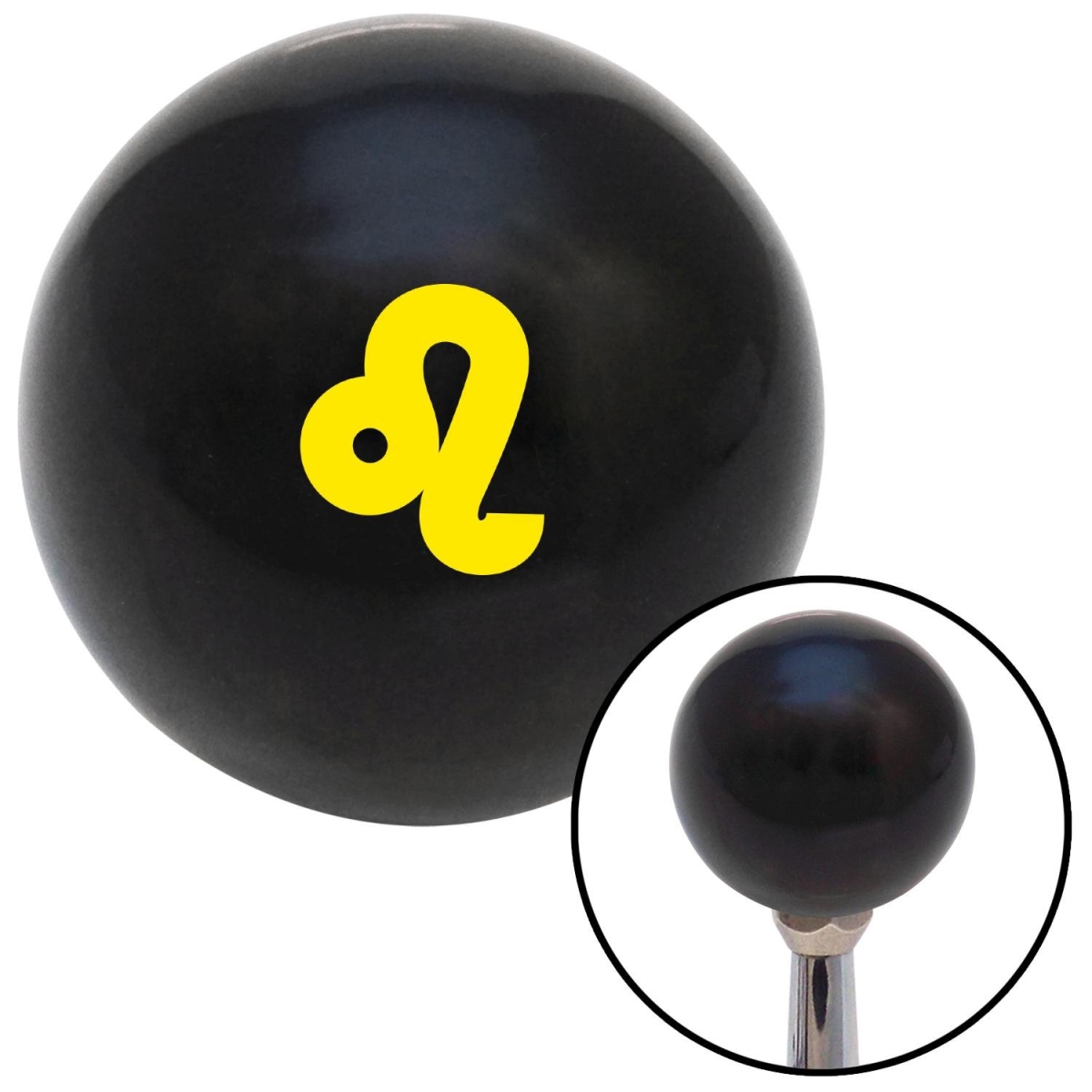 American Shifter 270439 Shift Knob (ASCSNX1591471 Yellow Leo Black with M16 x 1.5 Insert)