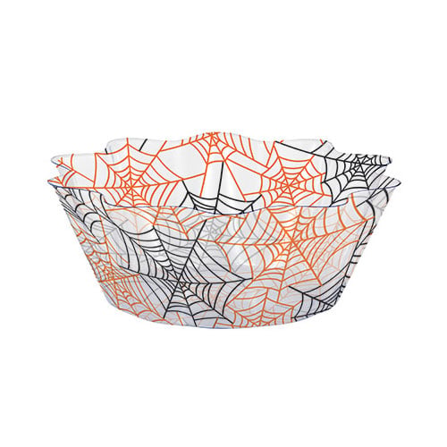 Group  Decor Spiderwebs Fluted Bowl, Pack of 12