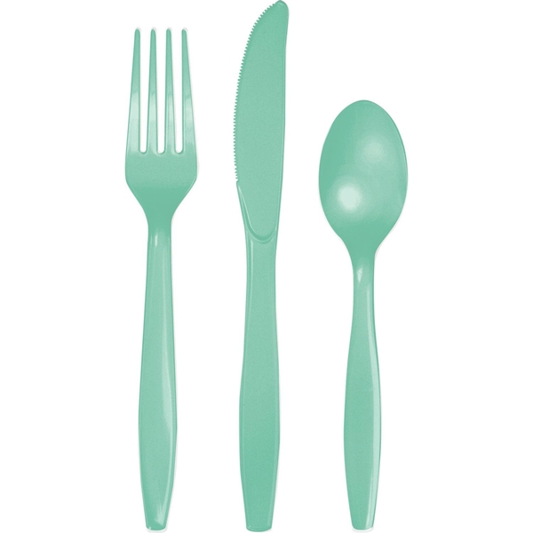 Picture of Hoffmaster Group 324482 Fresh Mint Assorted Cutlery, Pack of 12 - 18 per Pack