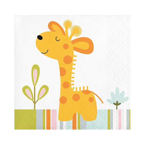 Hoffmaster Group 324583 2 Ply Happi Jungle Beverage Napkin44; Pack of 12-16 Per Pack