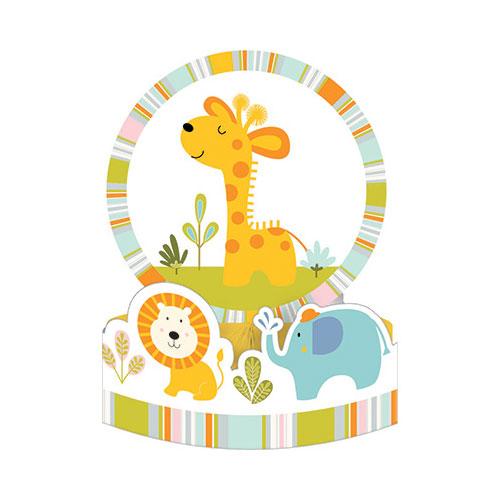Hoffmaster Group 324592 Happi Jungle Honeycomb Centerpiece with Att, Pack of 6