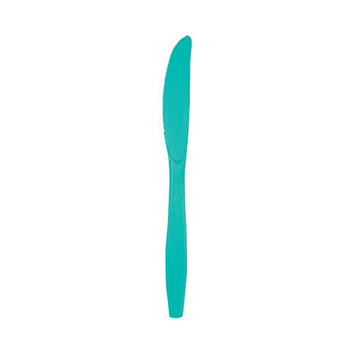 Picture of Hoffmaster Group 324787 Teal Lagoon Premium Plastic Knives, Pack of 12 - 24 Per Pack