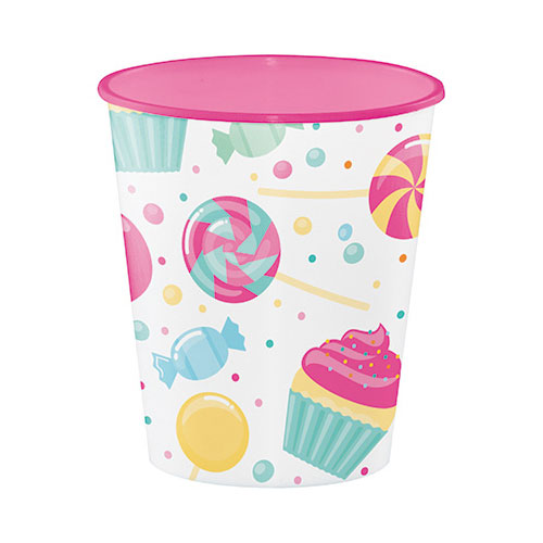 Hoffmaster Group 324833 12 oz Candy Bouquet Plastic Sweet Cup44; Pack of 12