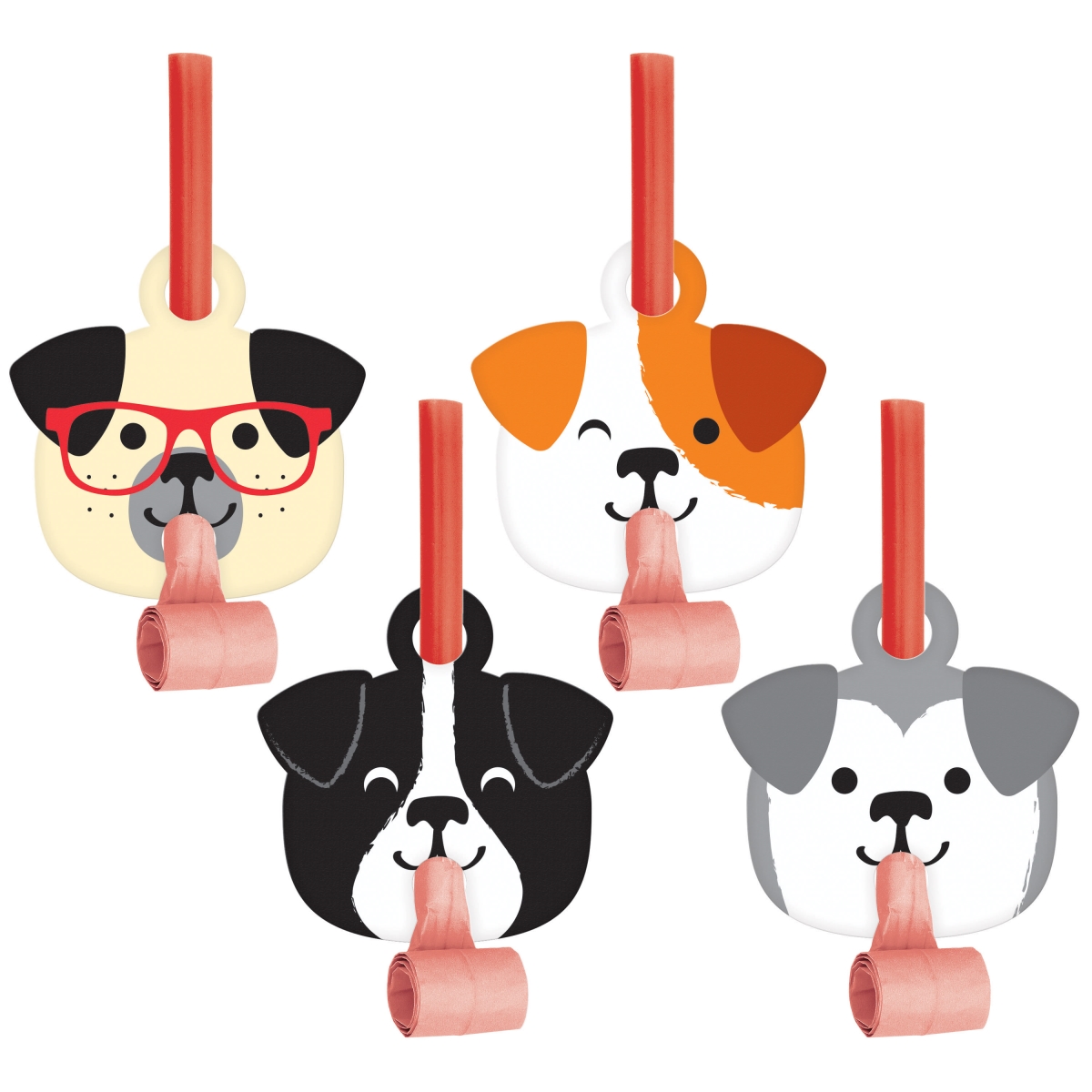 Picture of Creative Converting 336660 2.5 x 5.25 in. Dog Party Blowers&#44; 8 Count