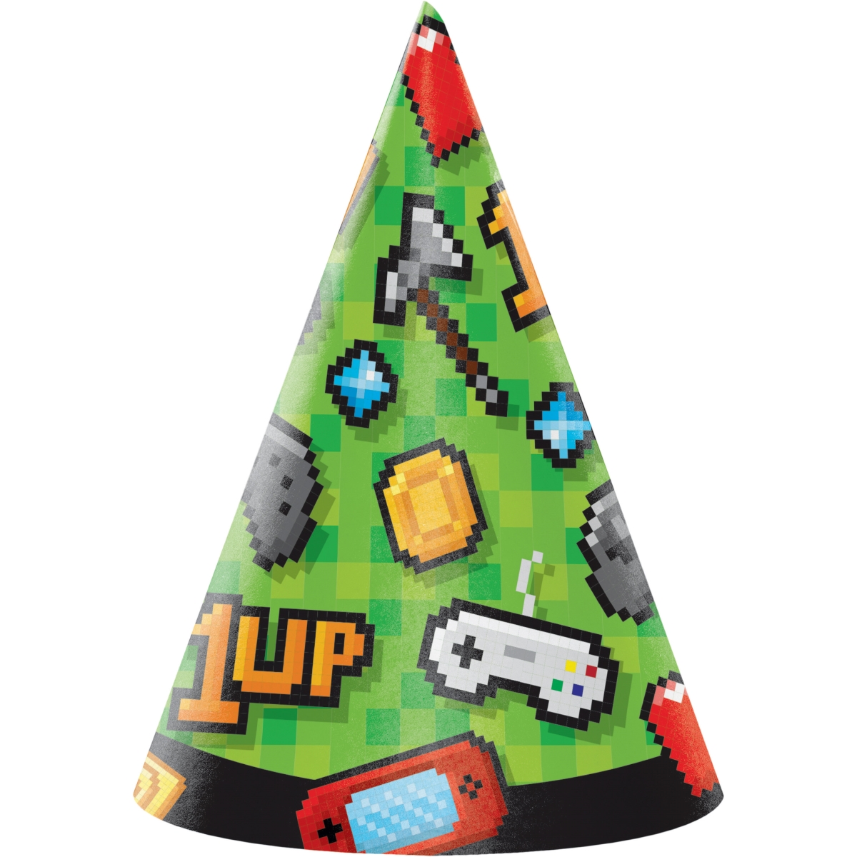 Video Game Party Hats, 8 Count