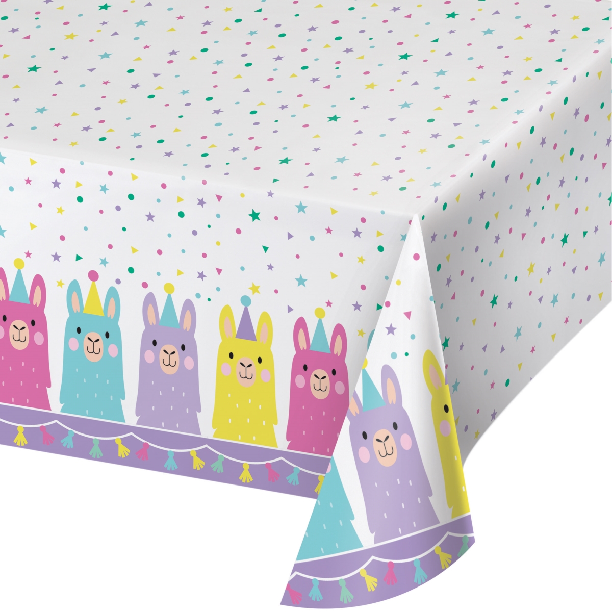 Picture of Creative Converting 339587 Llama Party Plastic Tablecloth