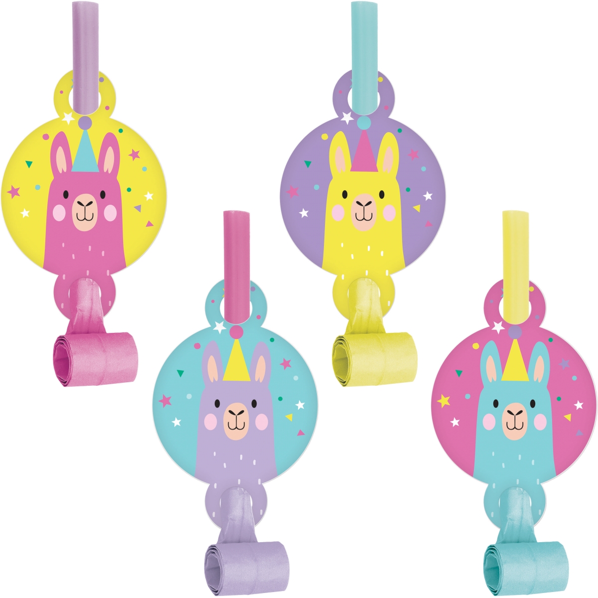 Picture of Creative Converting 339594 Llama Party Blowers&#44; 8 Count