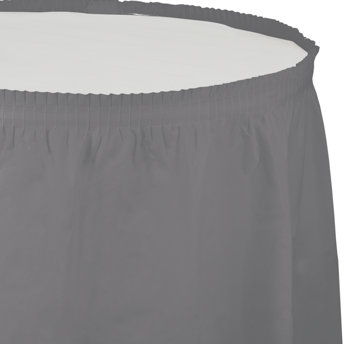 Picture of Creative Converting 339643 Glamour Gray Table Skirt